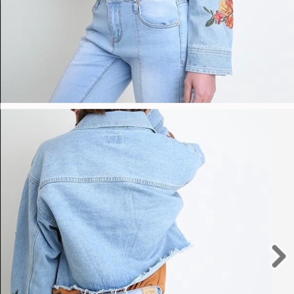 Embroidered Jean Jacket - Picture 3 of 9